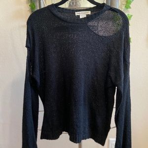 Nordstrom BP Grungy Black Knit Sweater